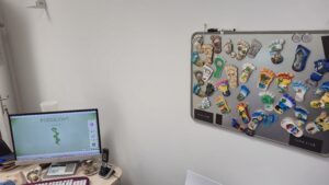 Aperçu du coin bureau dans le cabinet